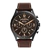 Fossil fS5608 Men's Forrester Quartz Stainless Steel and Leather Chronograph Watch