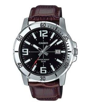 casio mtp-vd01l-1bvudf Brown Leather Strap Men's Watch