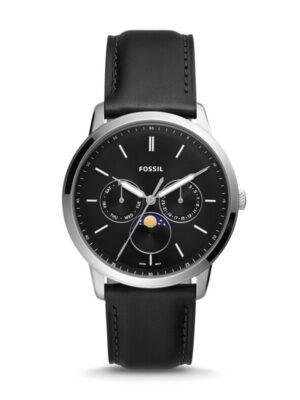 Fossil FS5904 Neutra Moonphase Black Leather Watch